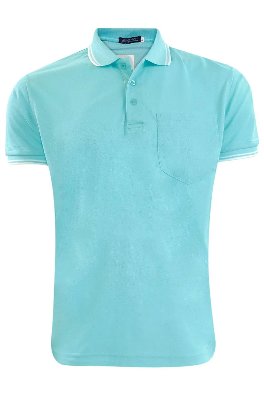Mens Tip Polo Collared T-shirt - 4 Pack
