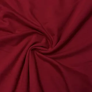 Red Cotton Fleece Fabric