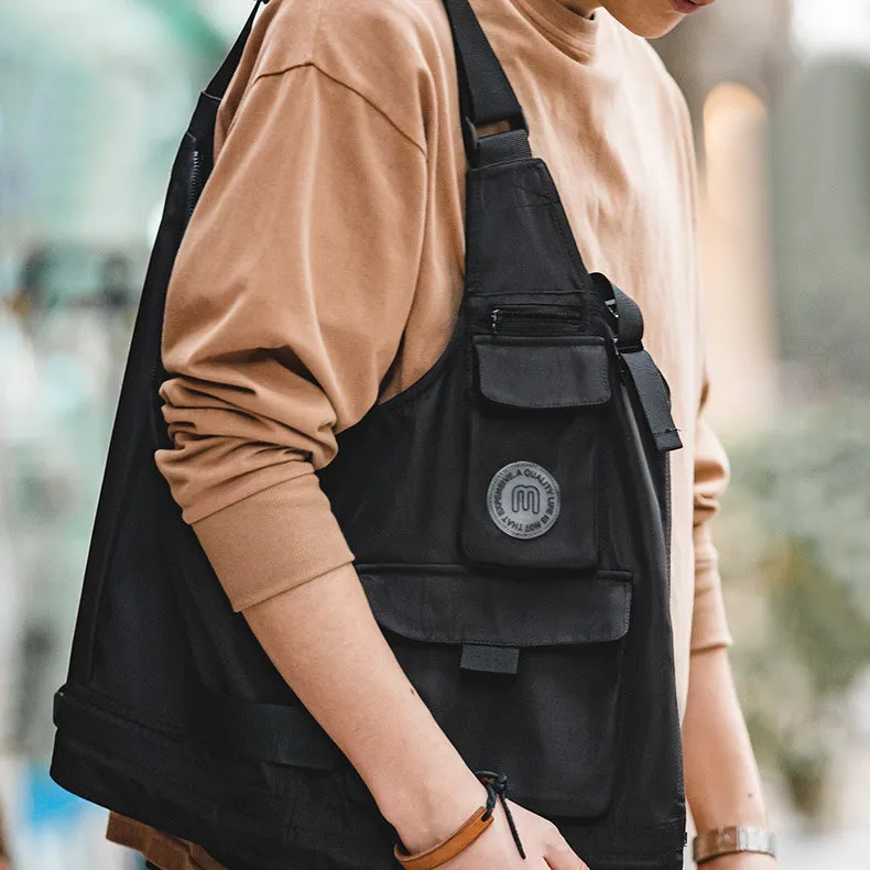 Retro Casual Multi-pockets Vests Handbags