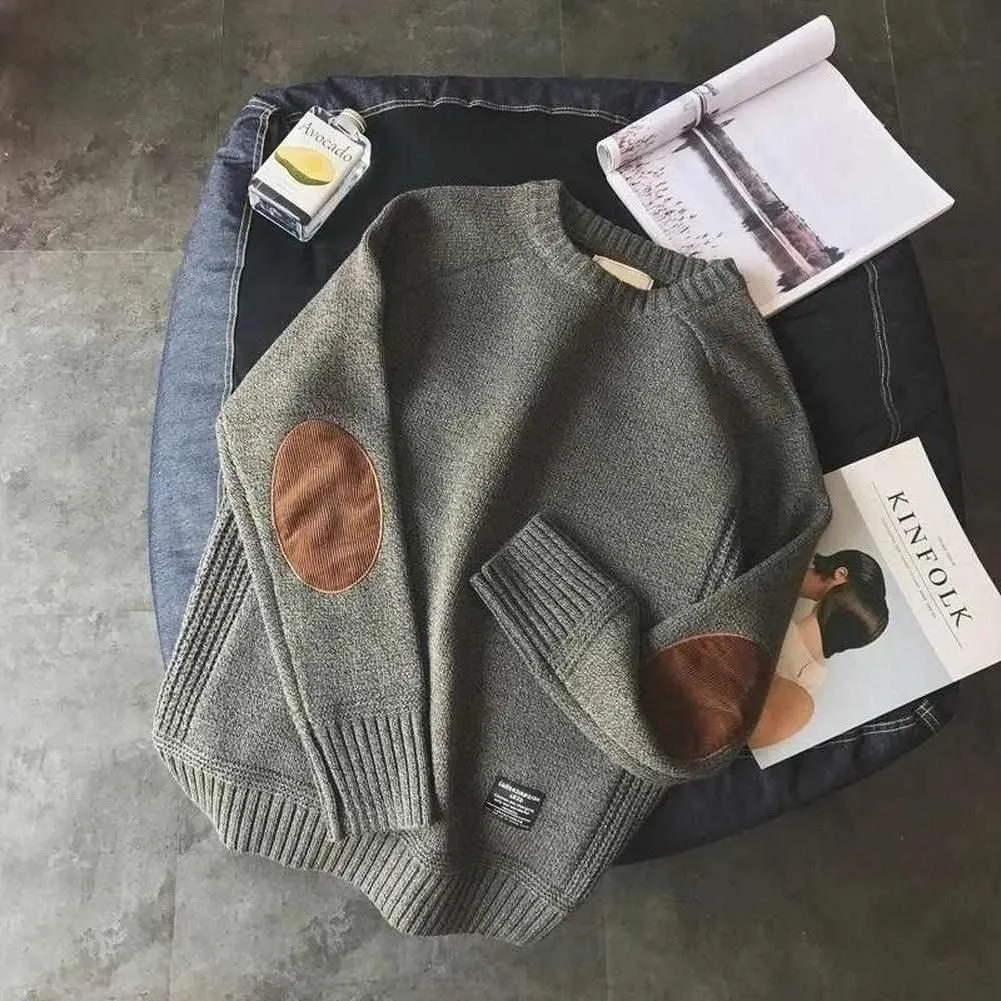 Saint Morris Wool Patchwork Pullover