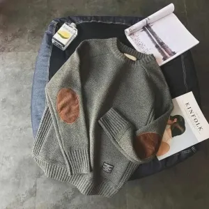 Saint Morris Wool Patchwork Pullover