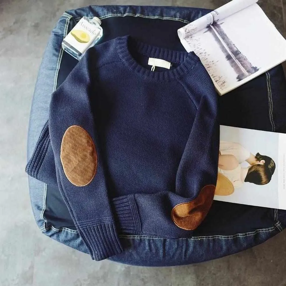 Saint Morris Wool Patchwork Pullover