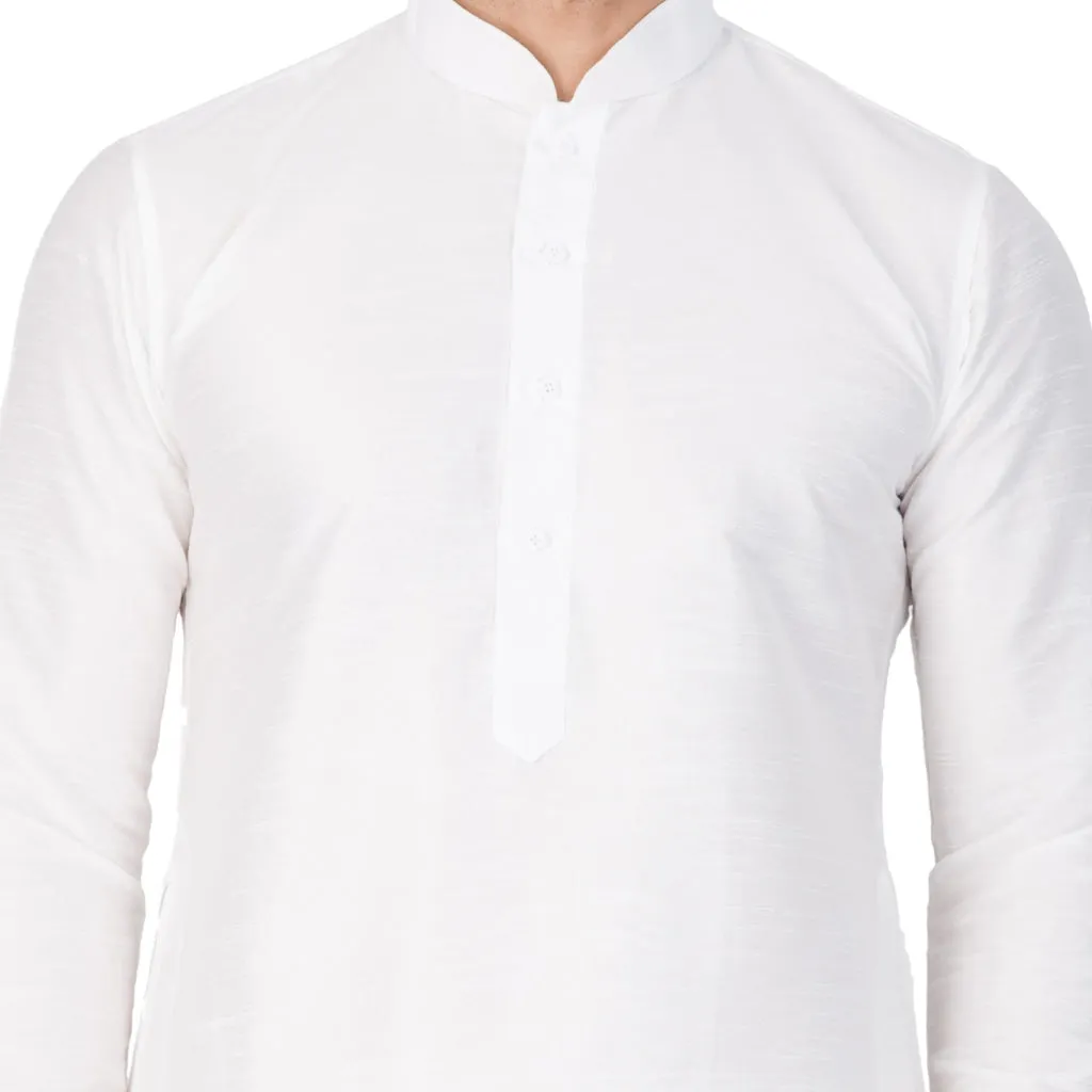 VASTRAMAY Men's White Kurta Set